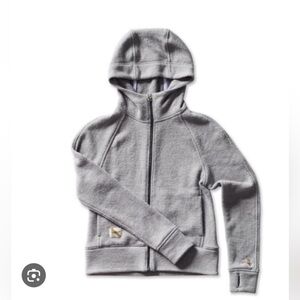 Tracksmith Light Gray Full-Zip Hoodie Jacket